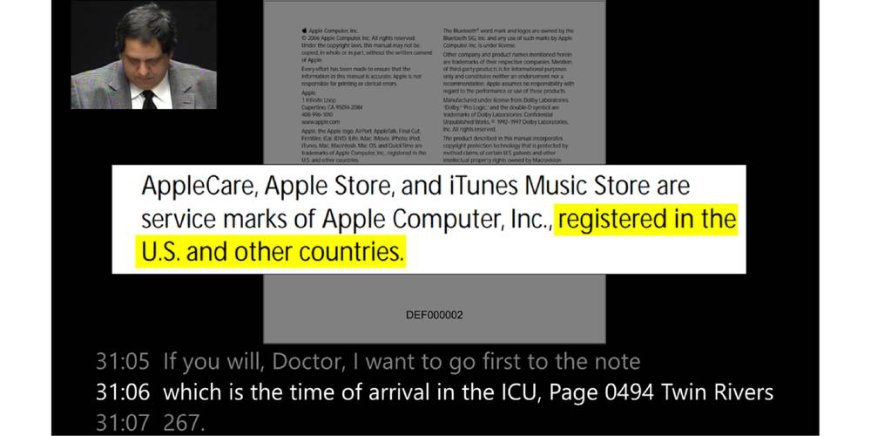 Video with a linked document in Presentation