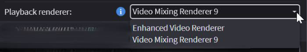 Playback renderer setting