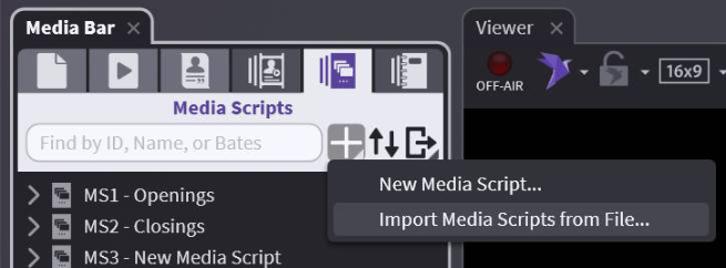 Importing a text or XML file