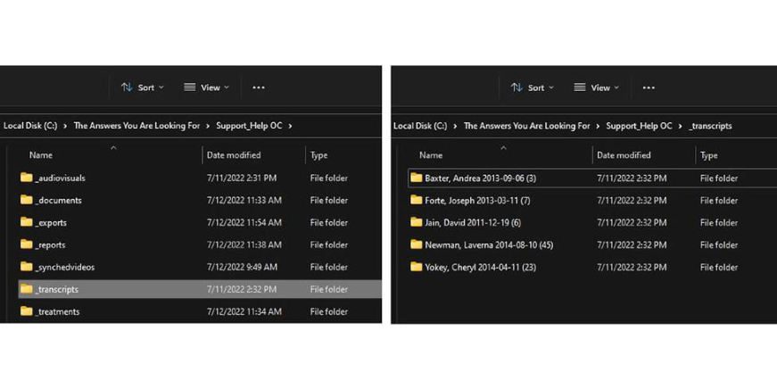 Transcript file in the _transcripts folder