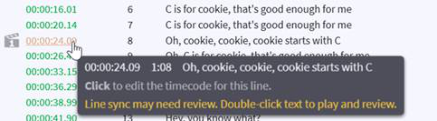 Orange sync status indicator