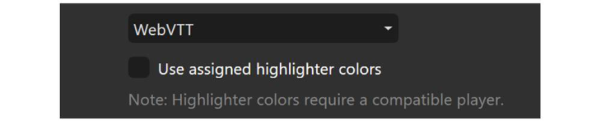 Exporting using highlighter colors